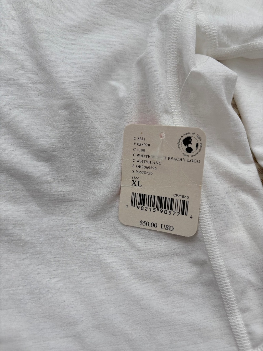 NWT FP Movement White Tempo On Repeat Long-Sleeve Logo Layer - Picture 2 of 7